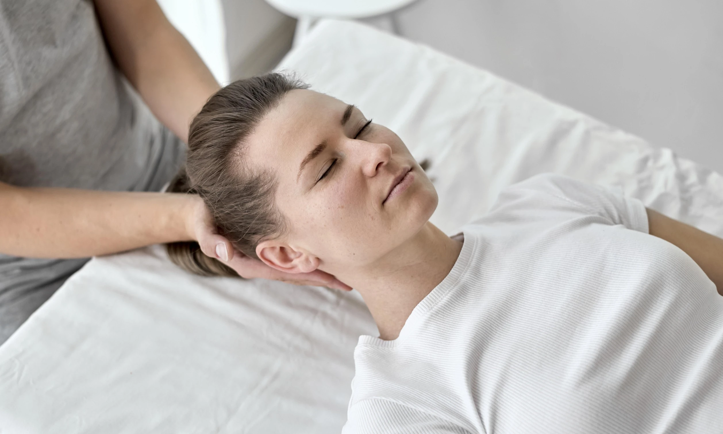 Massage de la tête en entreprise